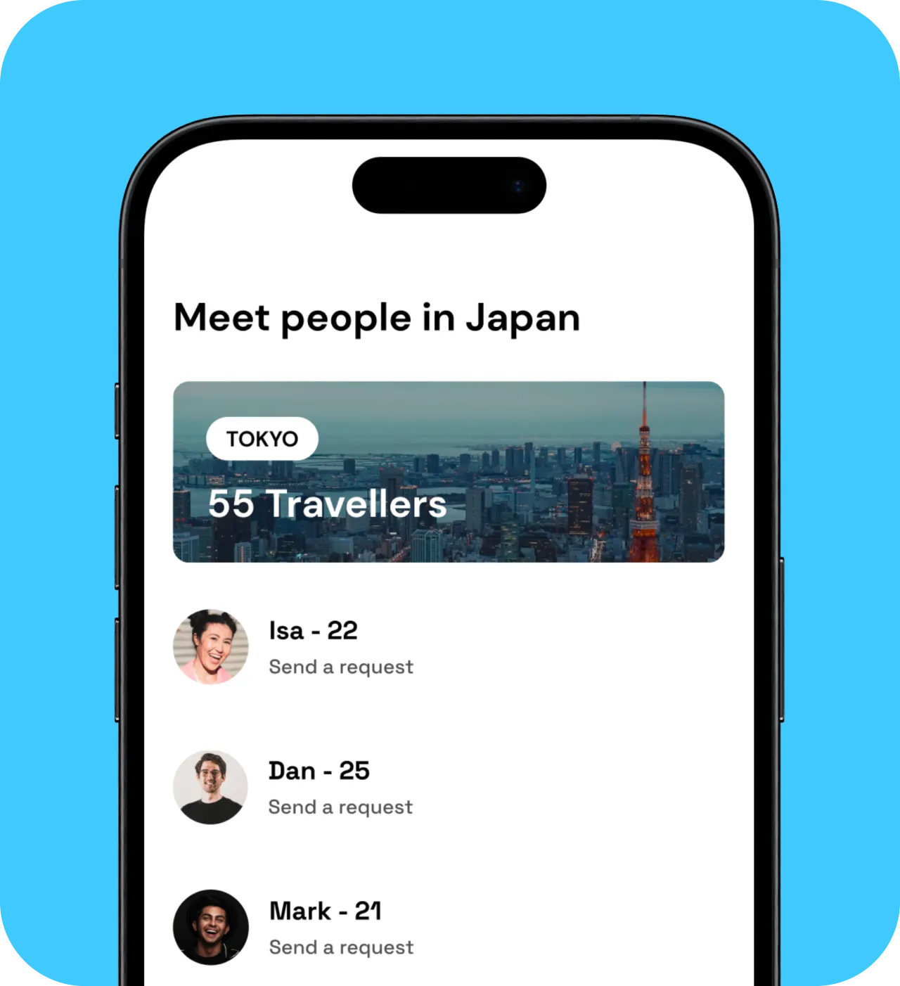 Travellers App Mockup